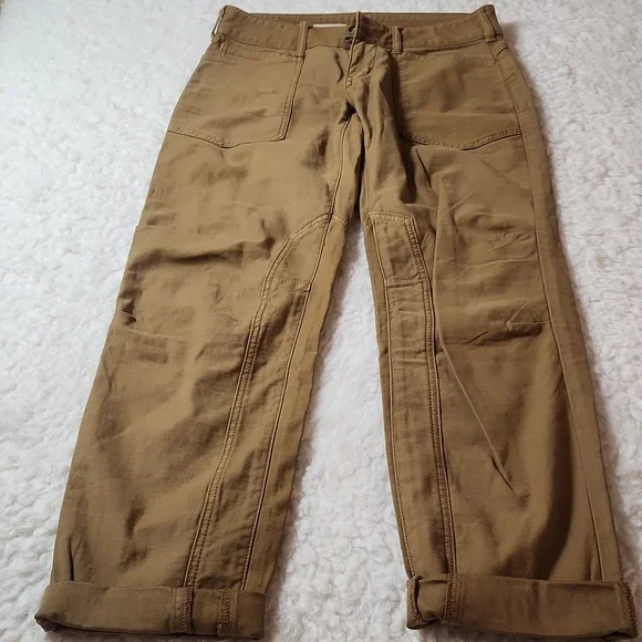 New Anthropologie Pilcro The Wanderer  Low Rise Pants Sz 25 Khaki/Sand - Picture 16 of 16
